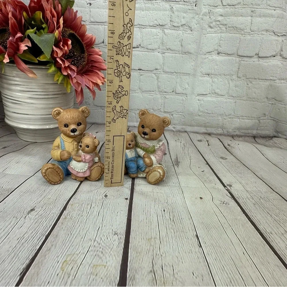 Vintage HOMCO home interiors teddy bear figurines
